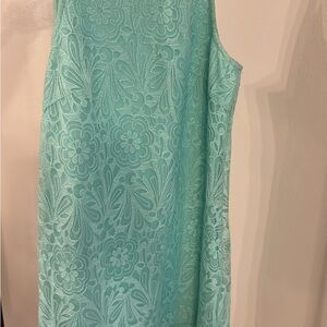 Francesca’s Mint Green Dress-  Lace Sleeveless Dress